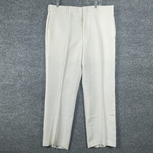 VTG Patriot Pants Mens 36x30 White Straight US Navy USN Military Trousers 60s